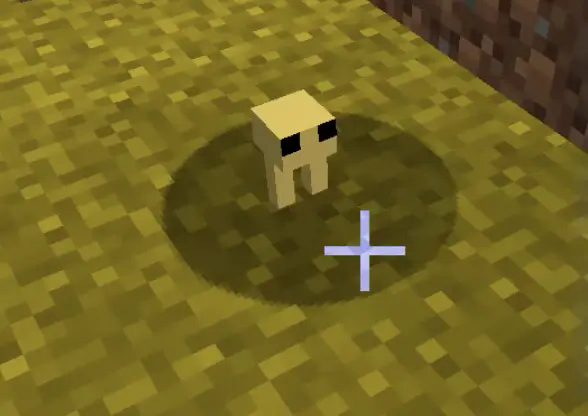 small yellow creature on two tiny legs