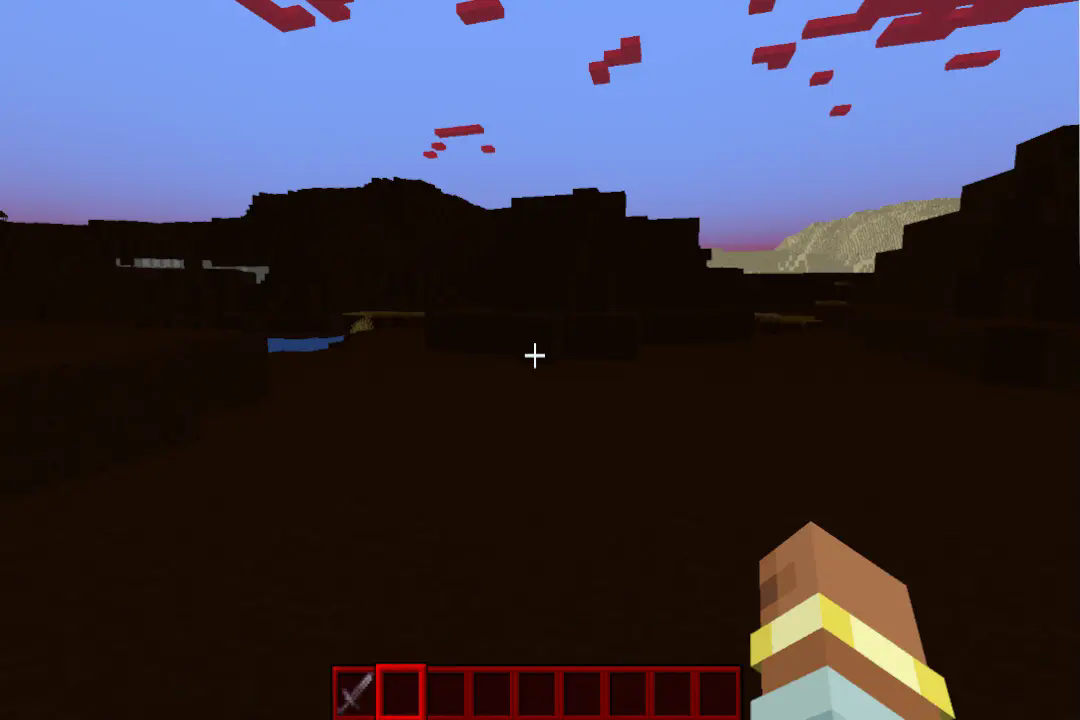 The biomes are an important part of the mod and thus create an apocalyptic atmosphere