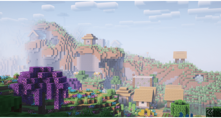 A landscape showcasing world generation