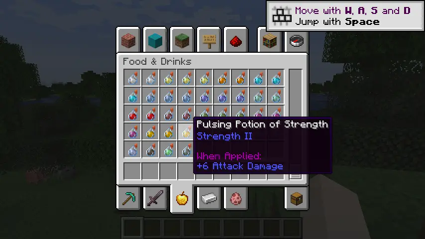 Almost all of the pulsing potions