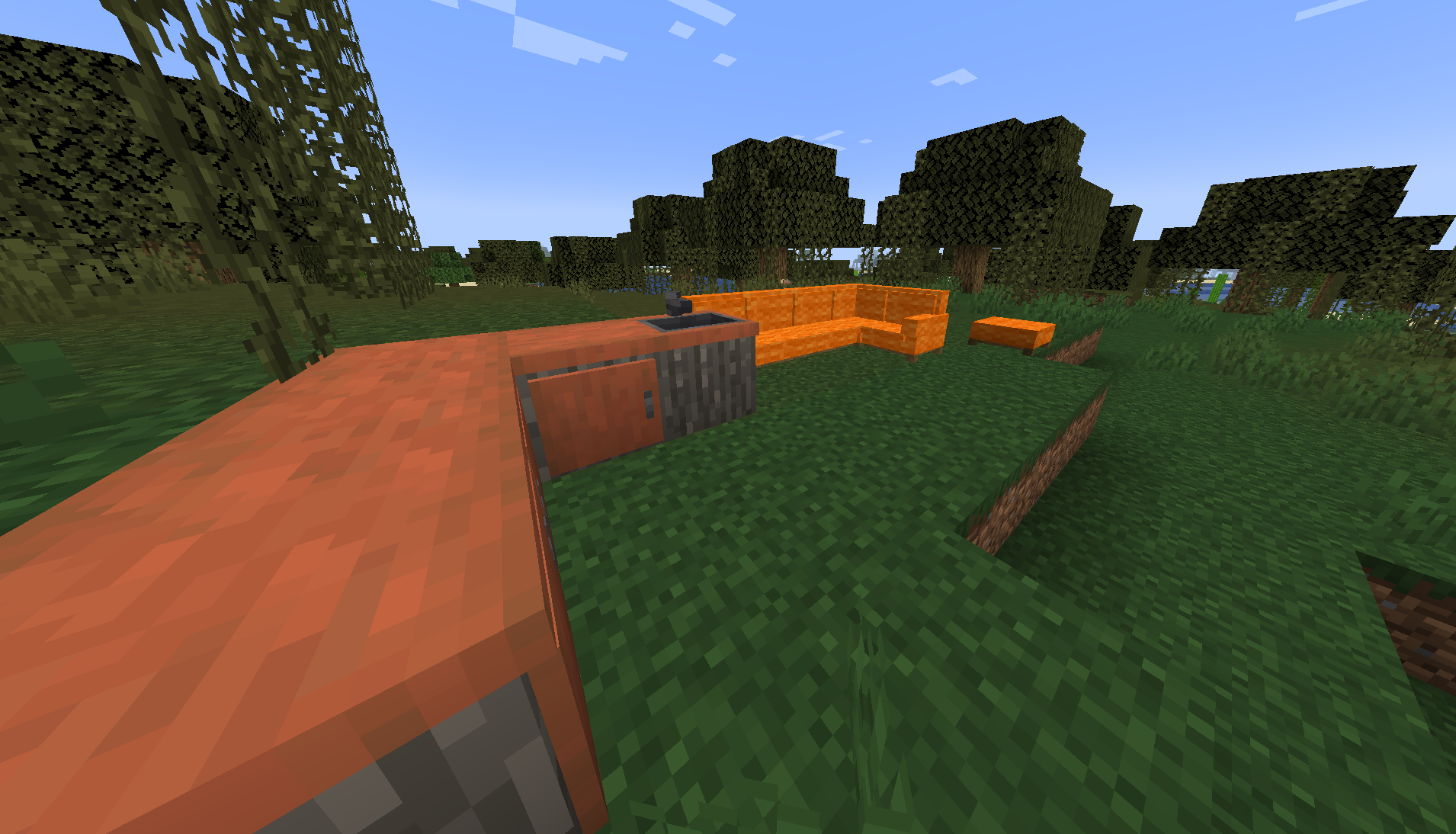 Some peices of furniture included in the mod