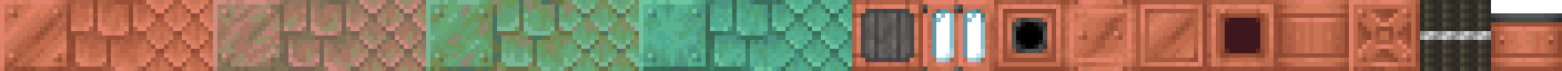 Decorative border made up of various block textures from the resource pack, a few original, most from Create 6.