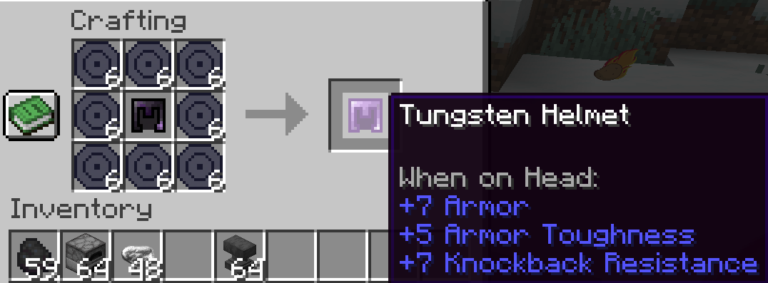tungsten armor
