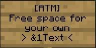 ATM sign how to access