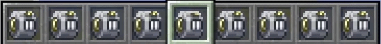 Image of the hotbar in game showing the tally counter animation