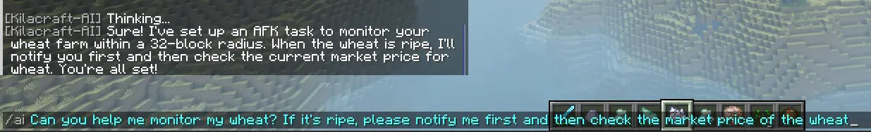 The first instance of the AFK task system