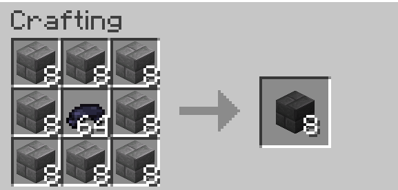 Recipe for Black Stone Bricks!