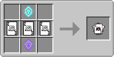 Recipe for the Playing Cards, Essence of Hope top middle, Blank Card middle left, Blank Card middle, Blank Card middle right, Essence of Despair bottom middle