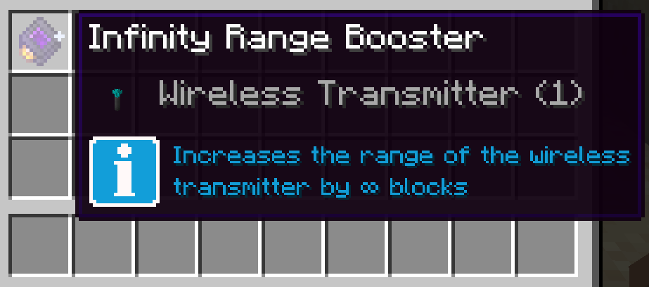Infinity Range Booster