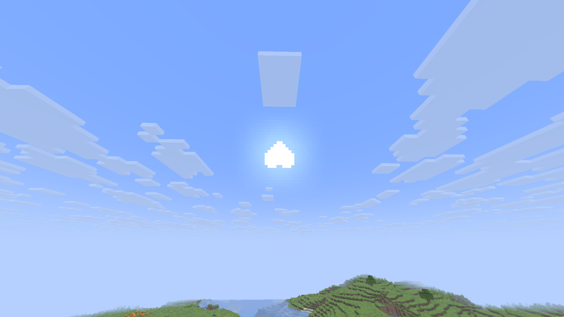 the sun with the texture pack on but upsidedown. 