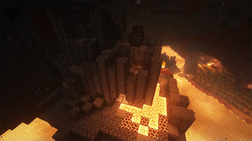 The Netherite Forge with Shaders