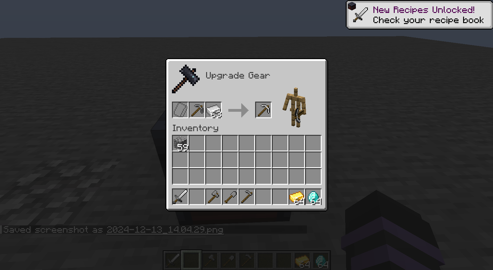 Iron pickaxe