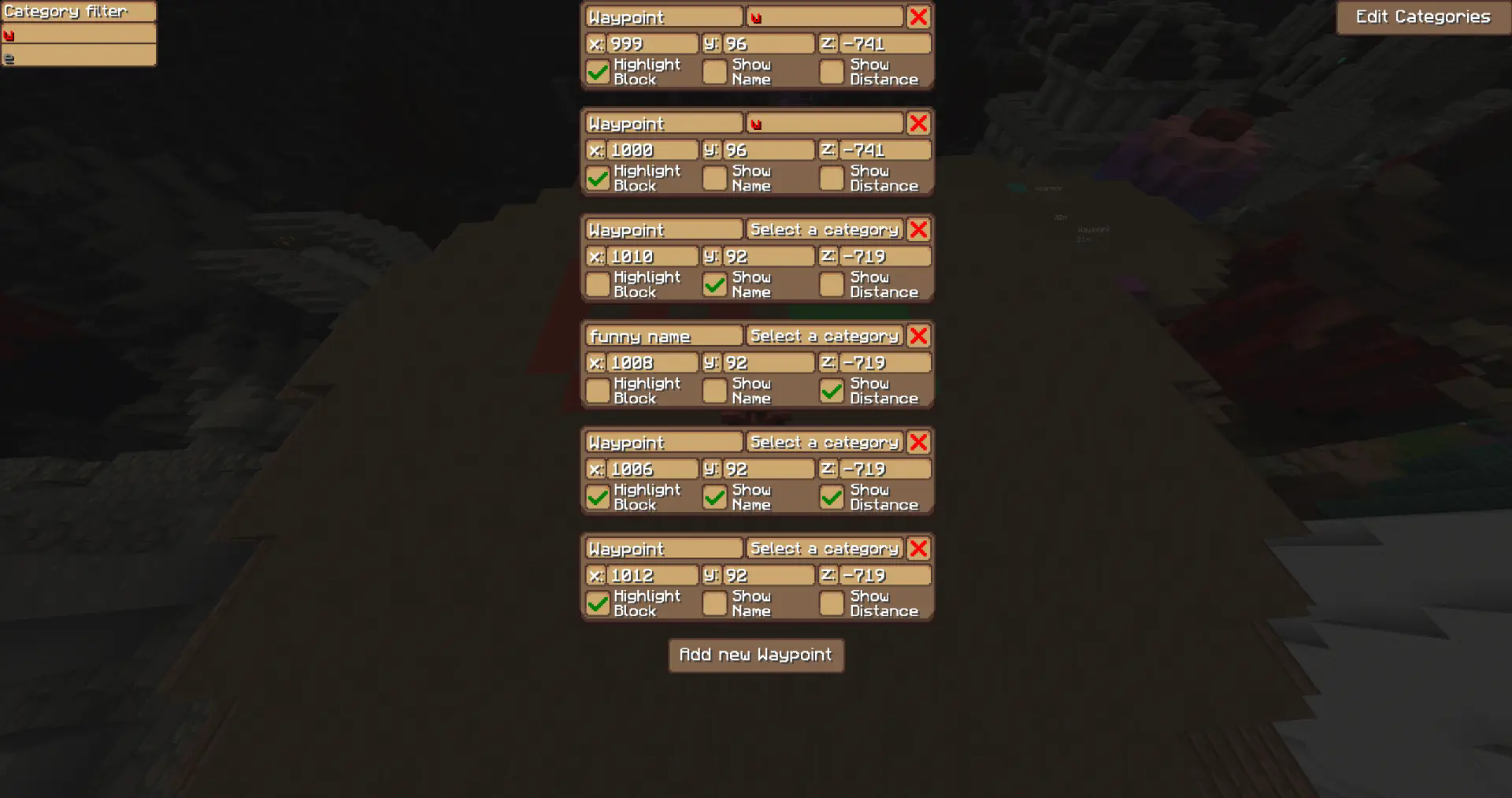 Waypoint gui