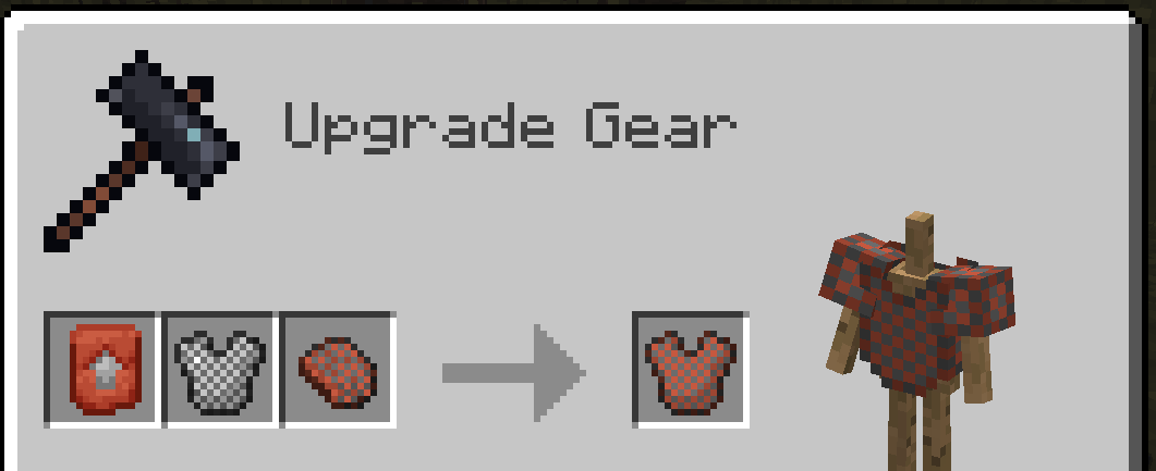 Studded Upgrade Smithing Template + Chainmail Armor Piece + Stud = Studded Armor Piece