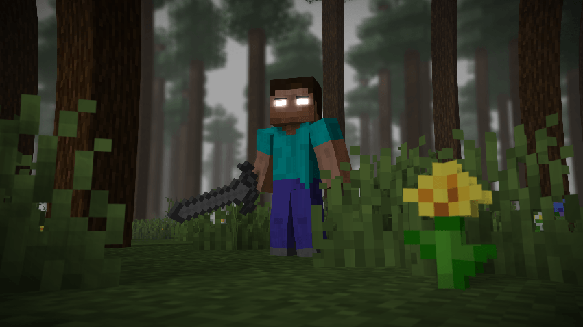 Herobrine banner