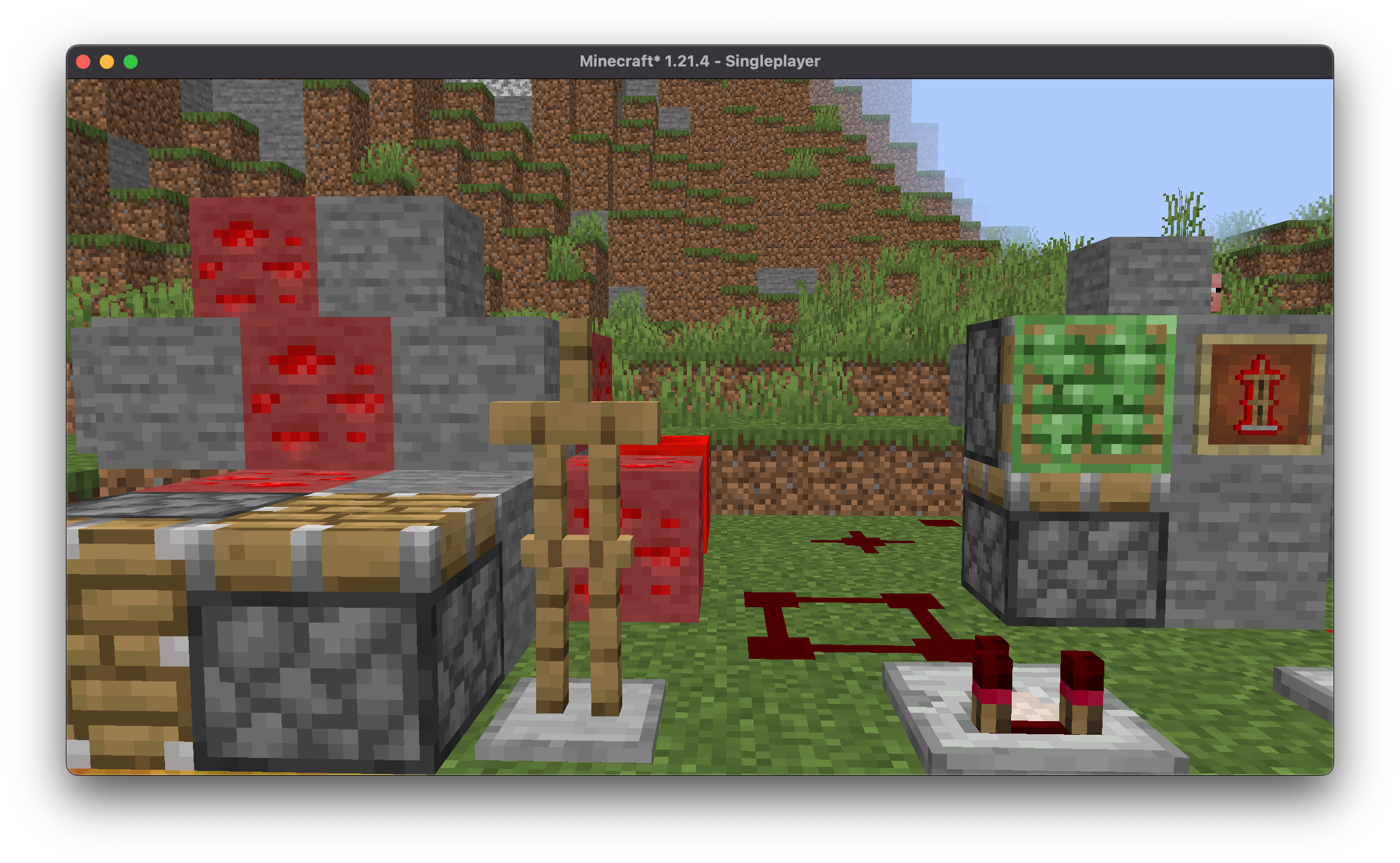 Half of the blocks from the texturepack