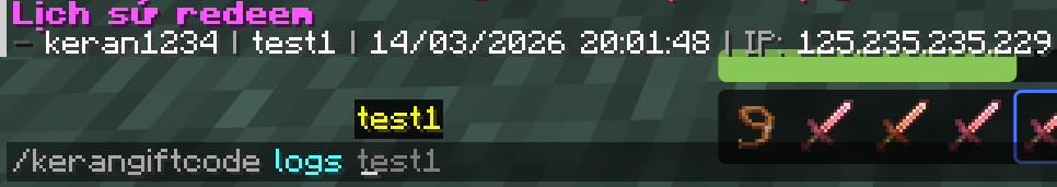 Keep a separate log for each code.