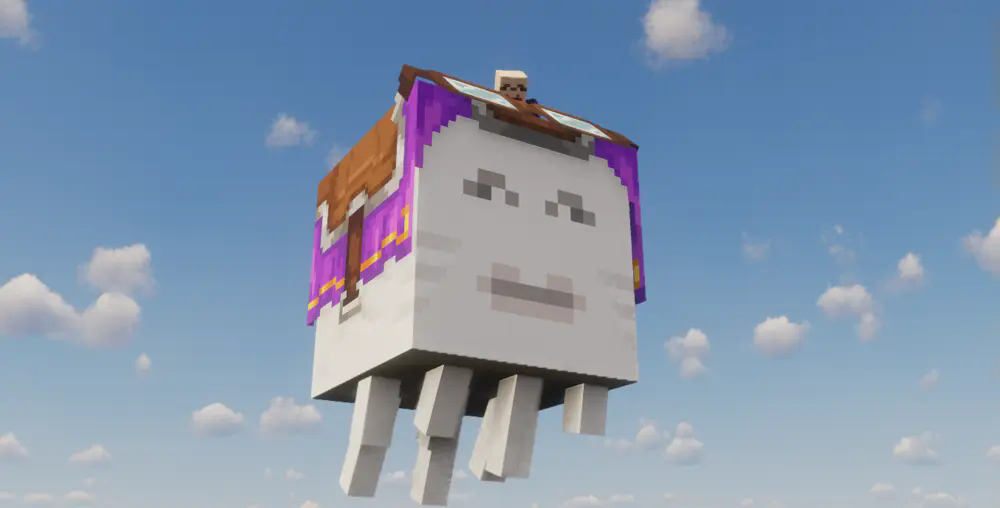 Happy Ghast in the sky