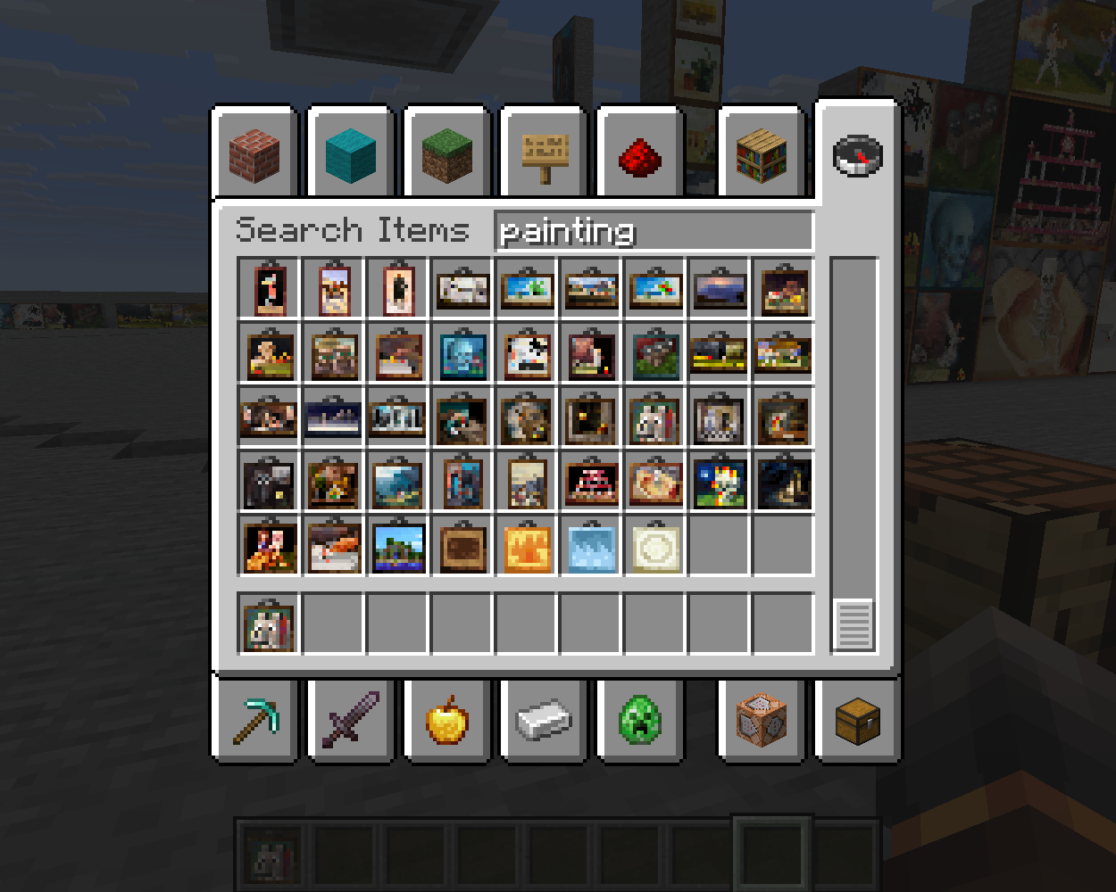 Photo of the Dennis painting in the creative inventory