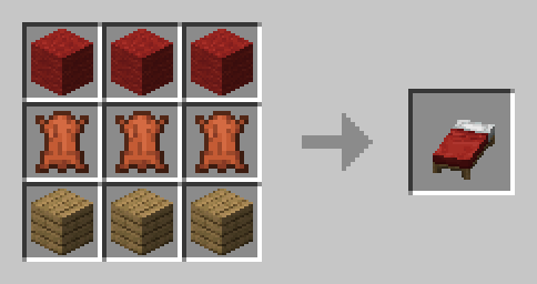 Bed crafting recipe