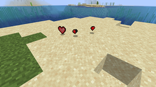 Hearts drop from mobs