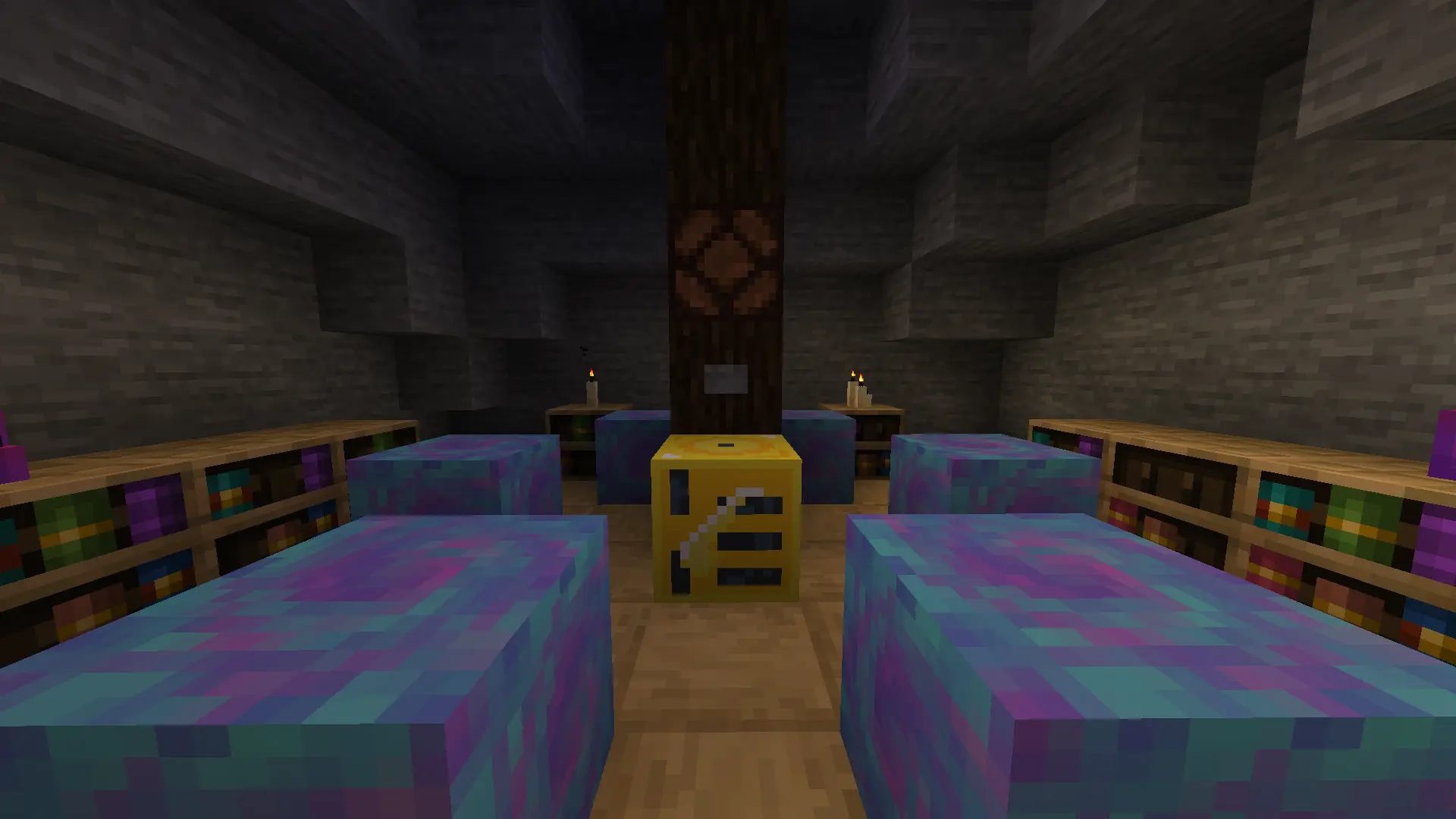 Map device surrounded by portals