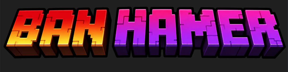 Custom 3D logo, redesigned from scratch with a Minecraft-inspired style.