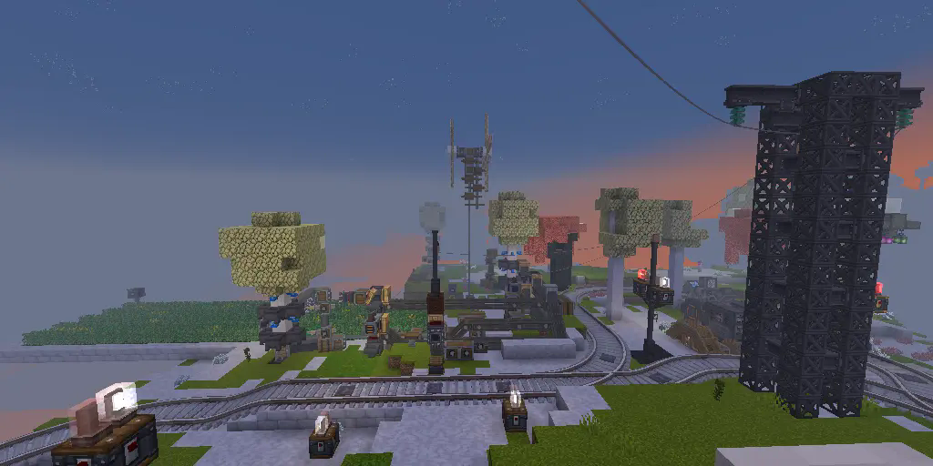 Some stuff from Create and Immersive Engineering in the Stratos.