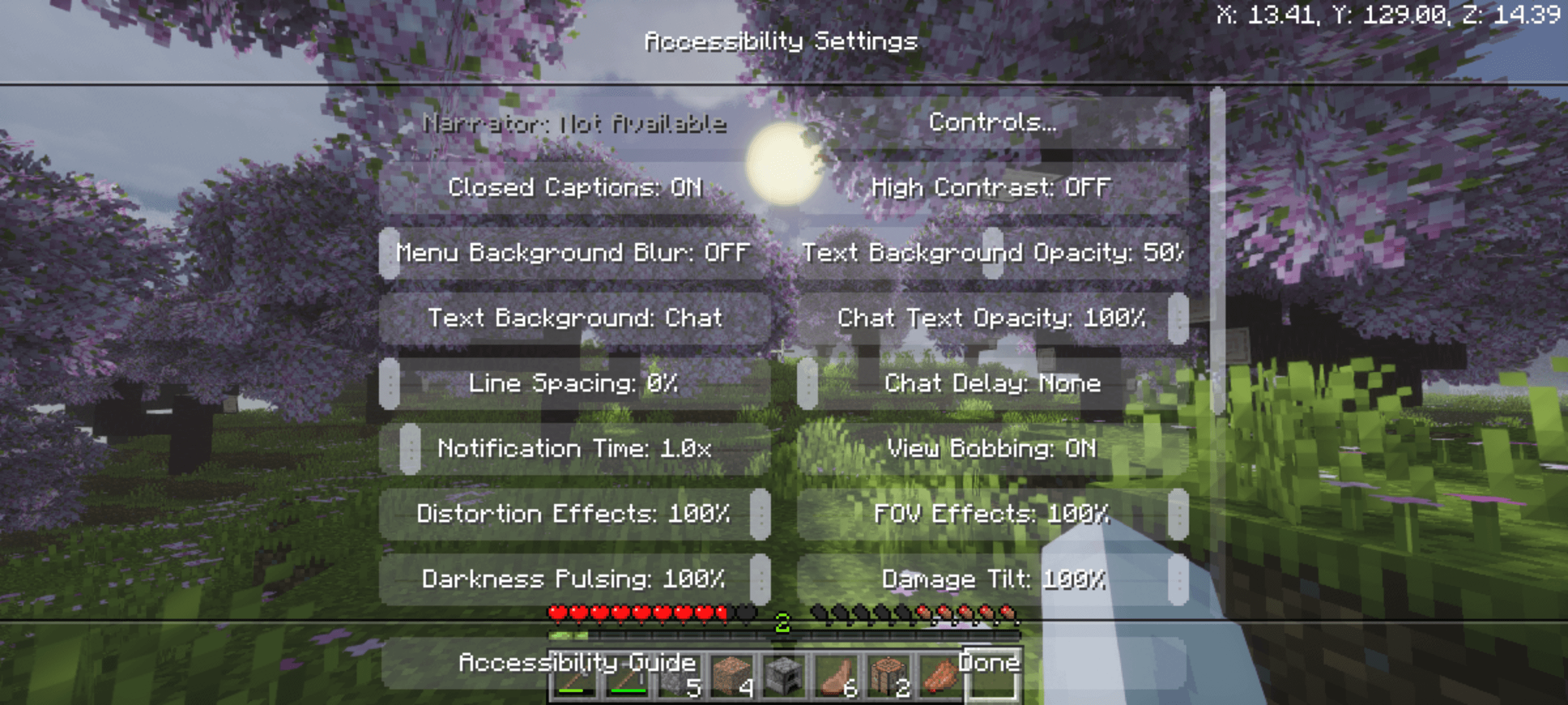 Menu background is fully Clear