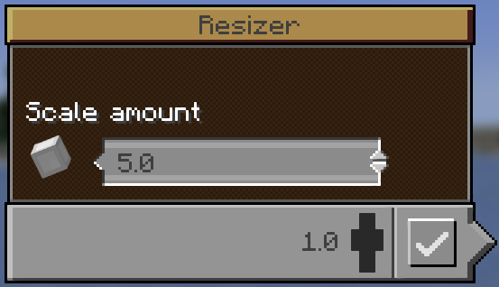 A screenshot from the resizer's GUI
