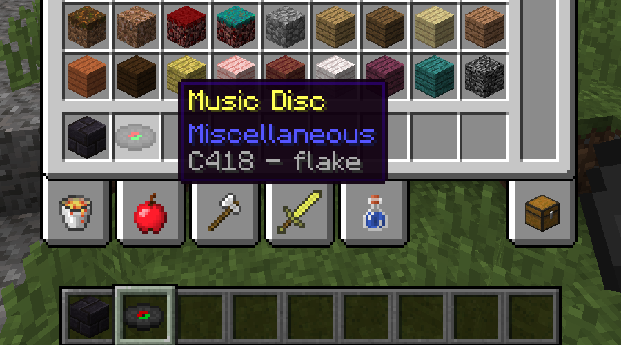 the music disc flake