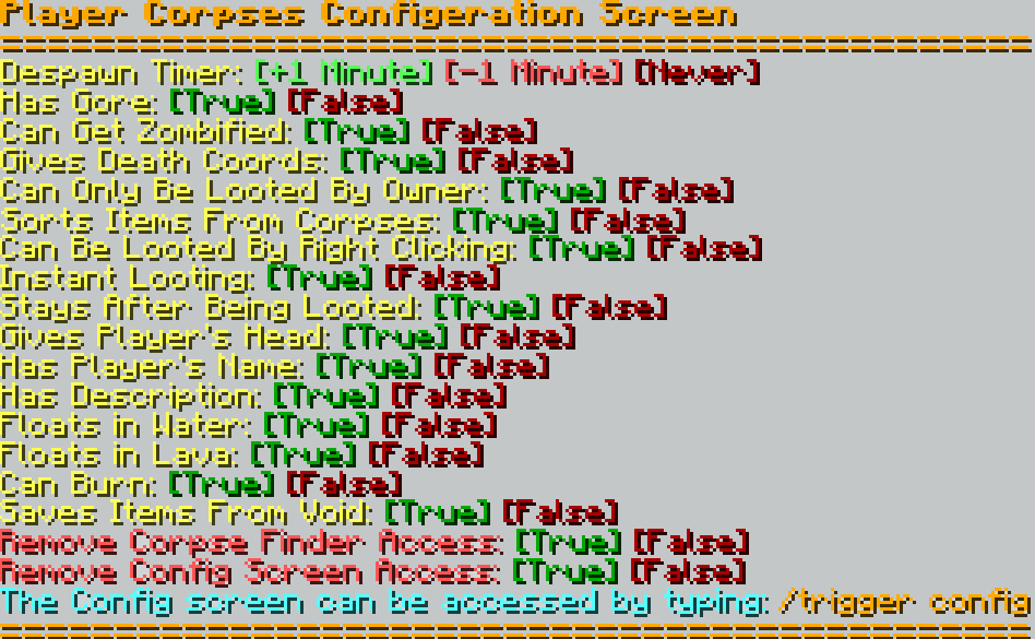 Config Screen