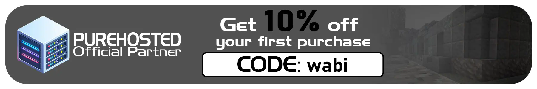 purehosted servers 10% coupon, pale formations custom