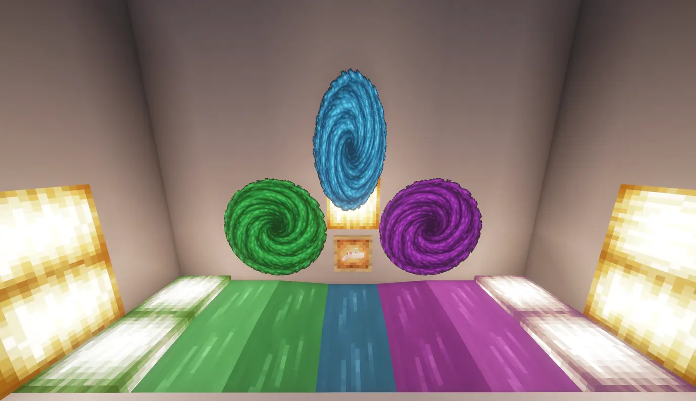 Portals (Green, Blue and Purple)
