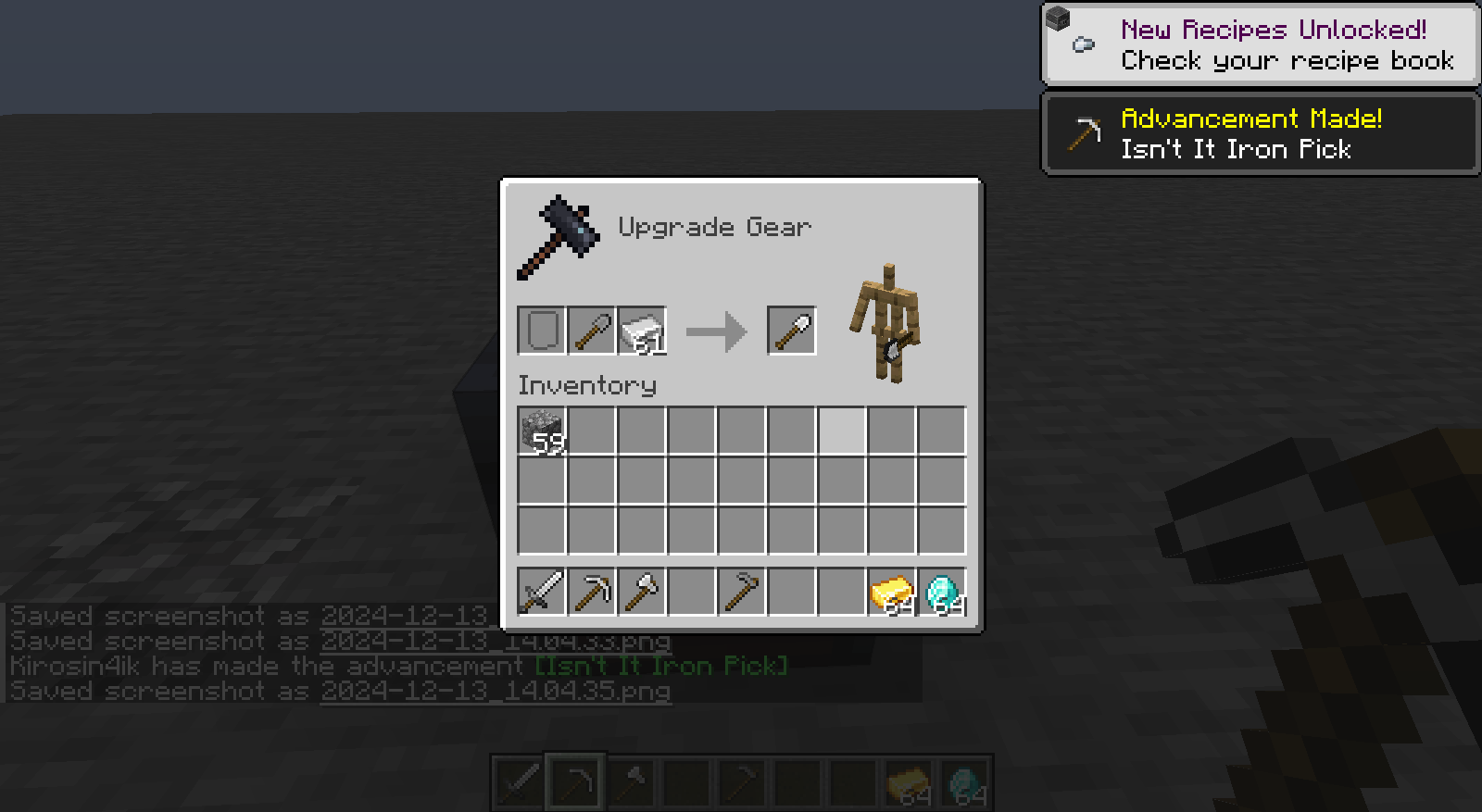 Iron shovel