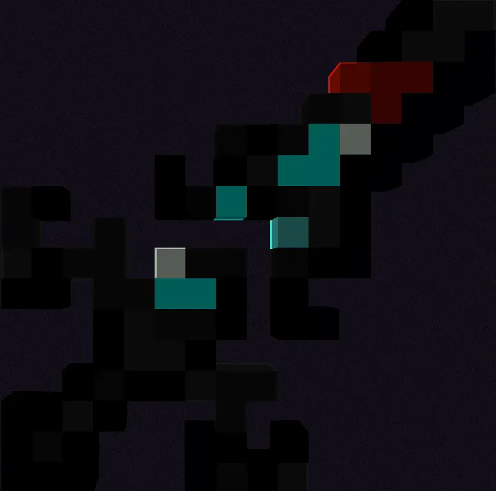 The Void Blade is covered in darkness