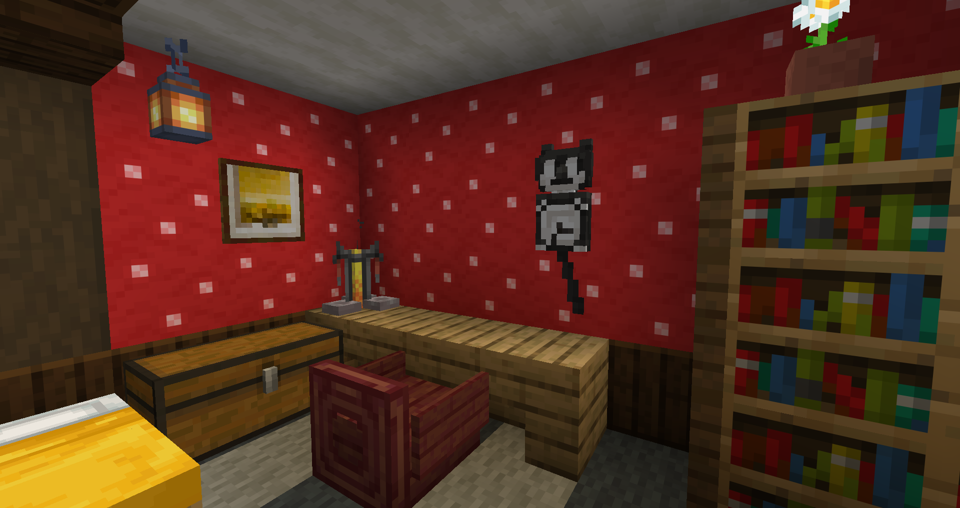 Cat clock on the wall