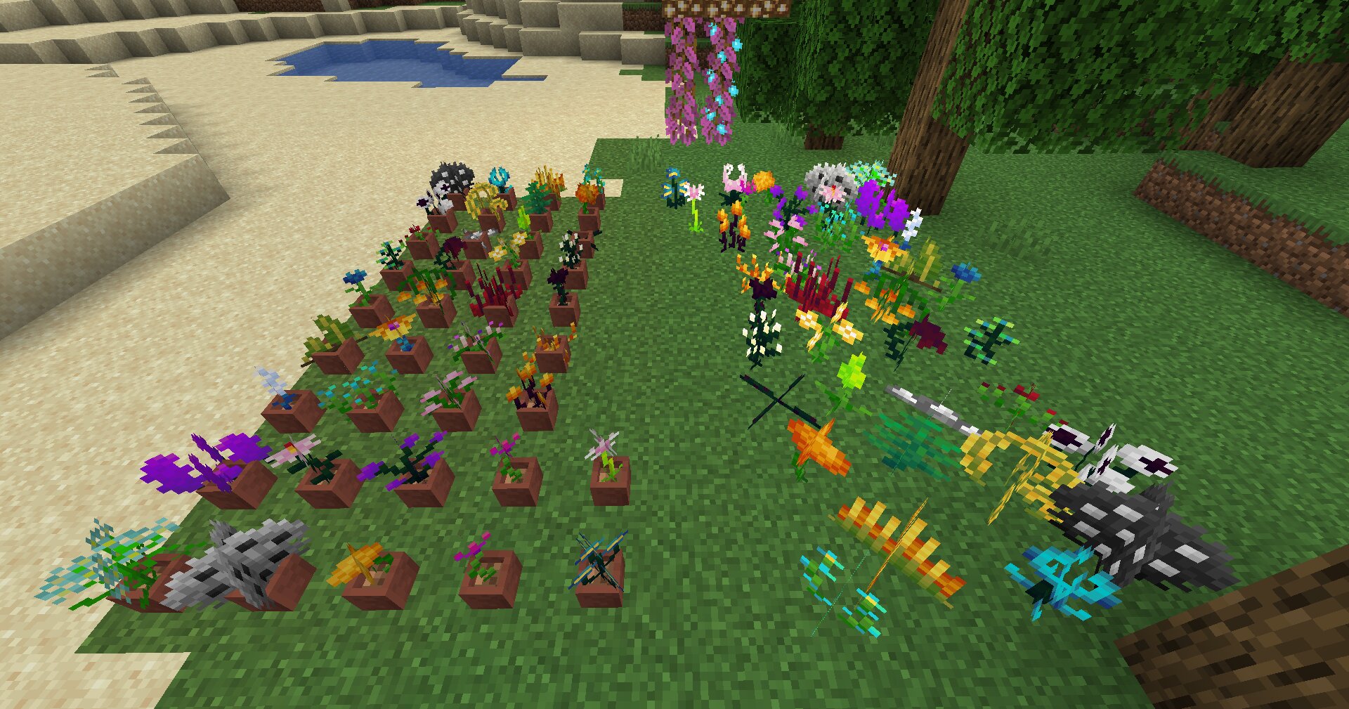 All 38 flowers and their potted versions (Textures by 8bitgunner)