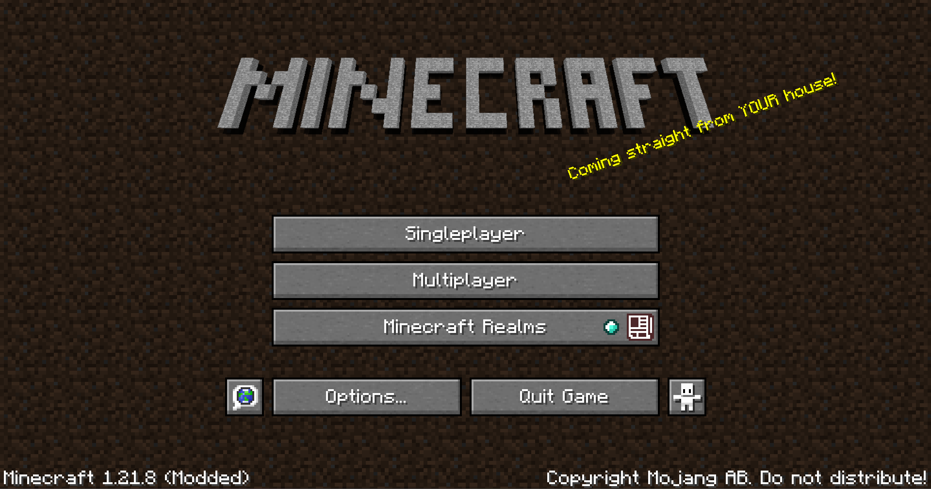 ClassicCraft title screen