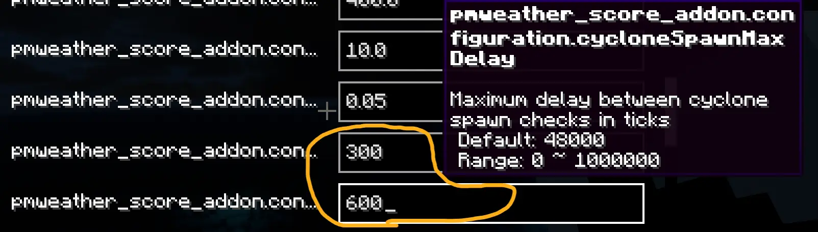 Spawn Rate Adjustment Settings
