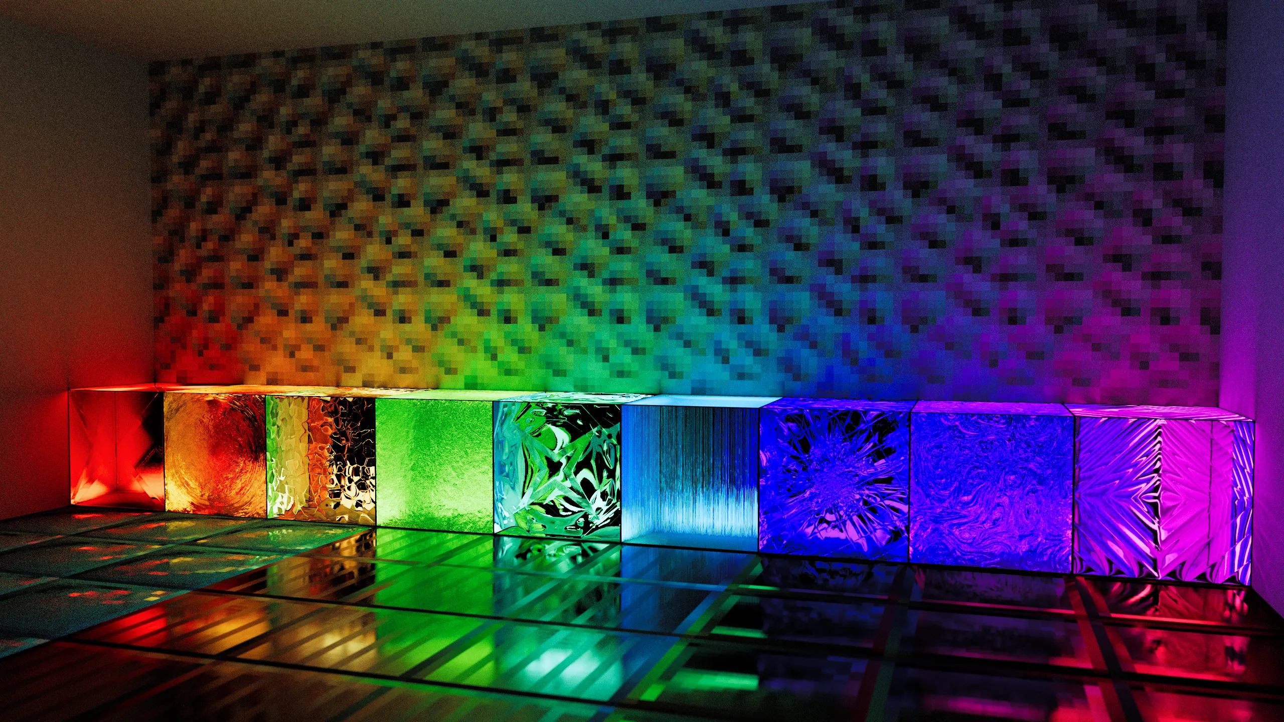 A sample of how the pack looks with a pathtracing shader