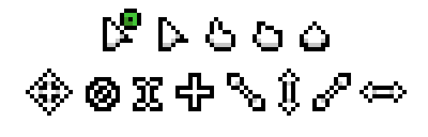 Line of simplified cursors