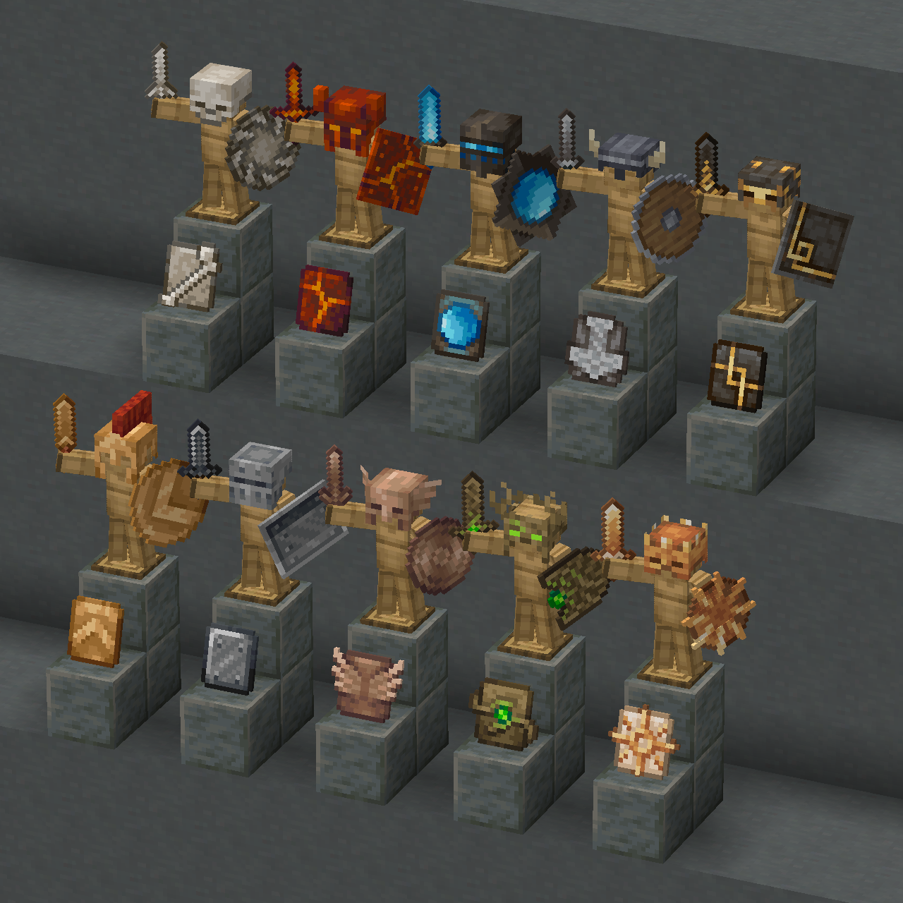 Overview of all designs