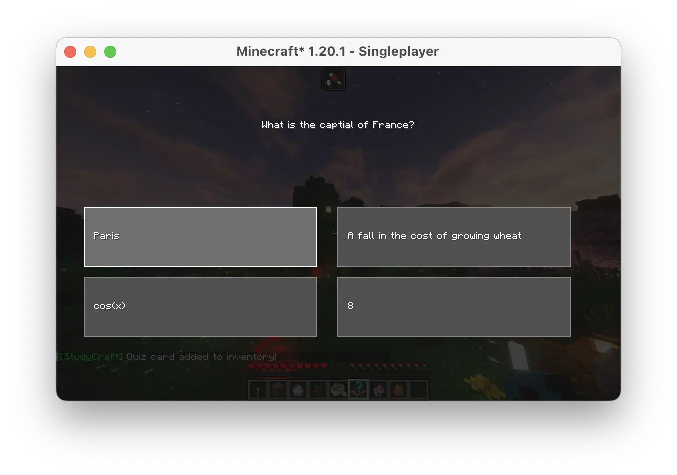 Questions answering