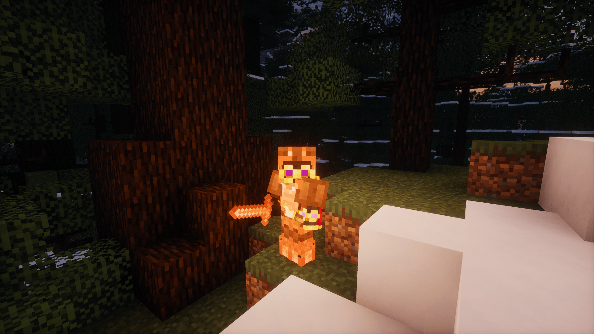 Showcase of Copper armor and sword