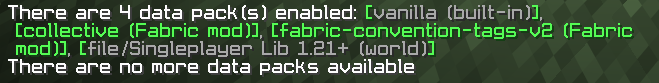 Singleplayer lib - datapack list