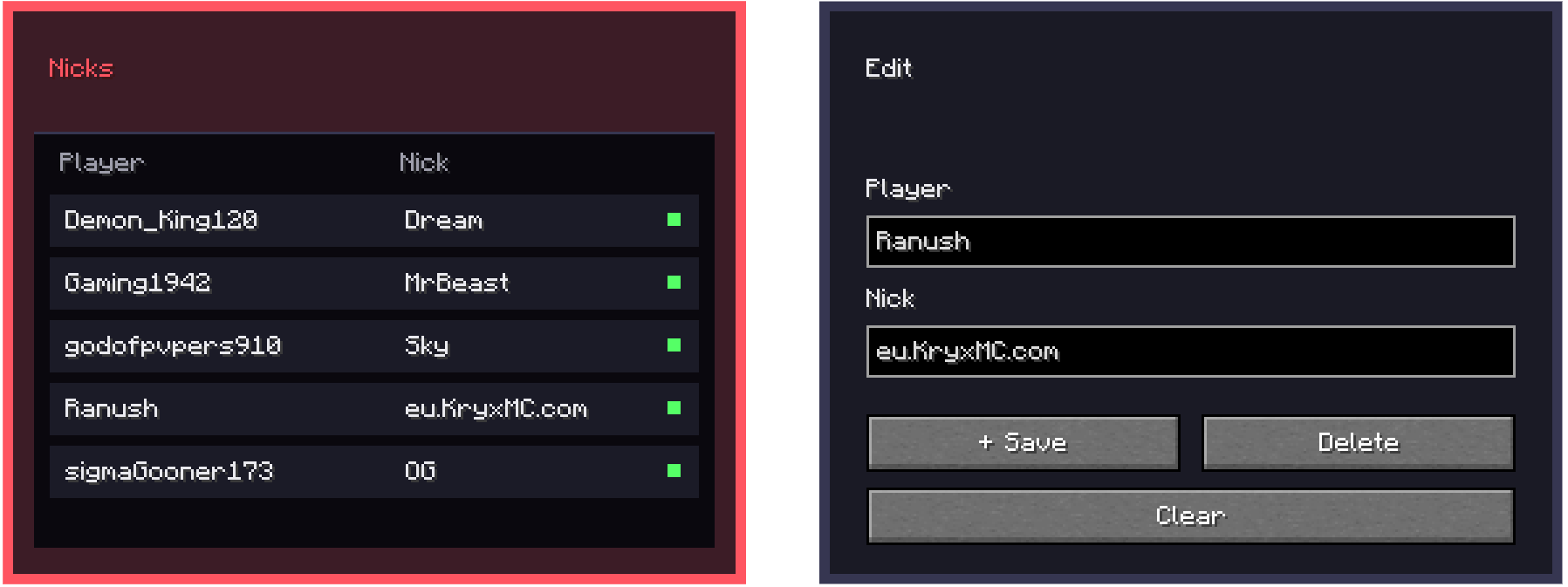 The GUI