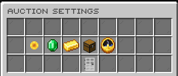 Auction admin editor settings GUI