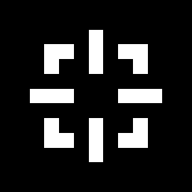 Crosshair black background
