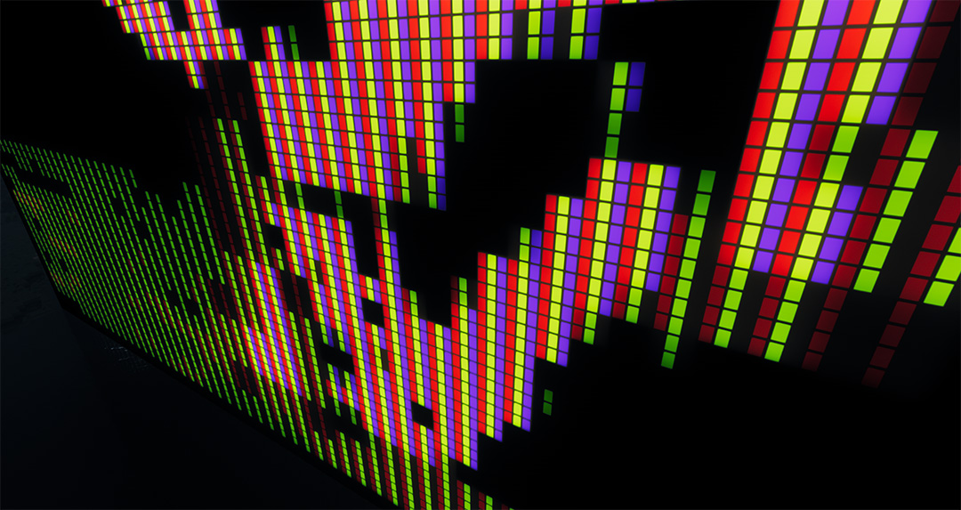 Close-up RGB blocks